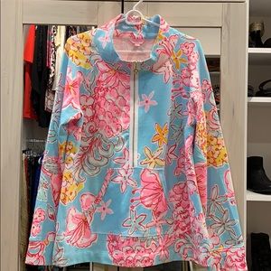 Lilly Pulitzer Super cute halfzip jacket w/pockets